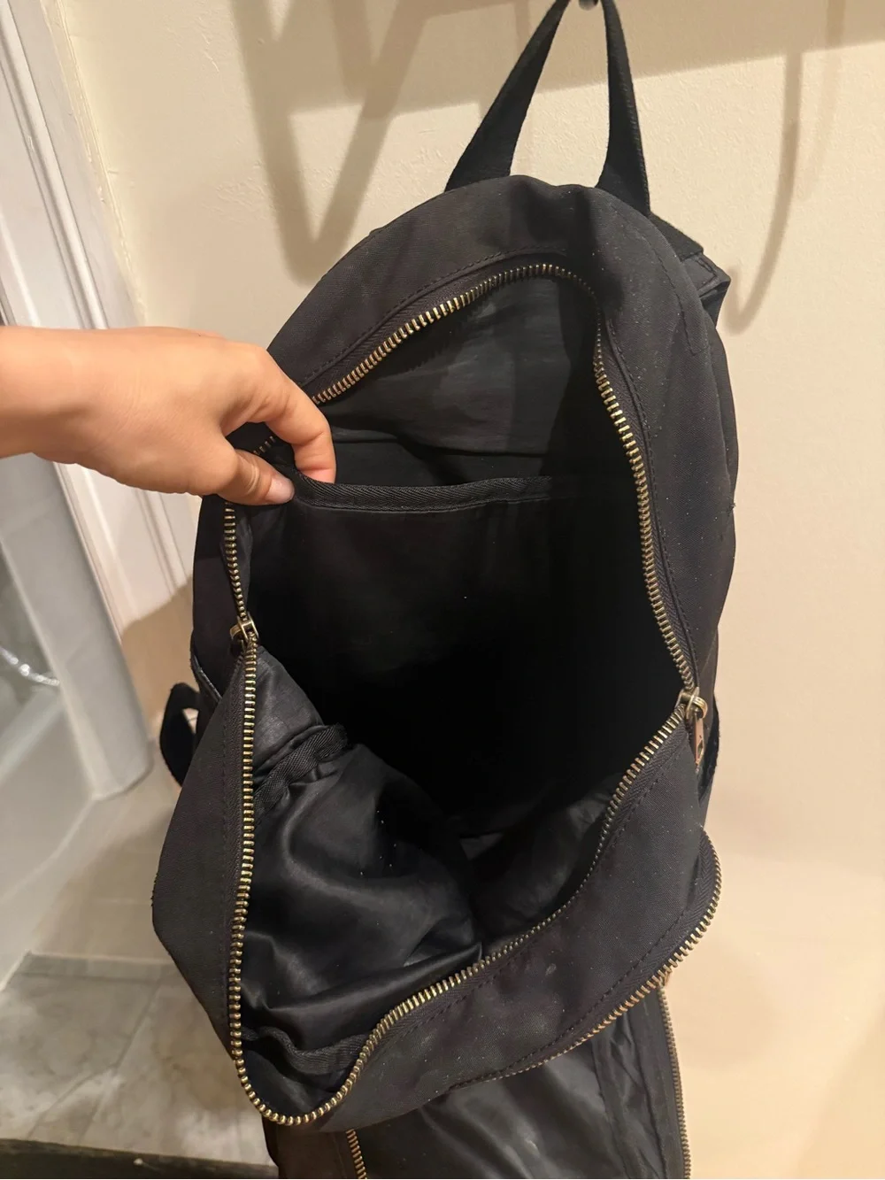 Black STATE Canvas Backpack